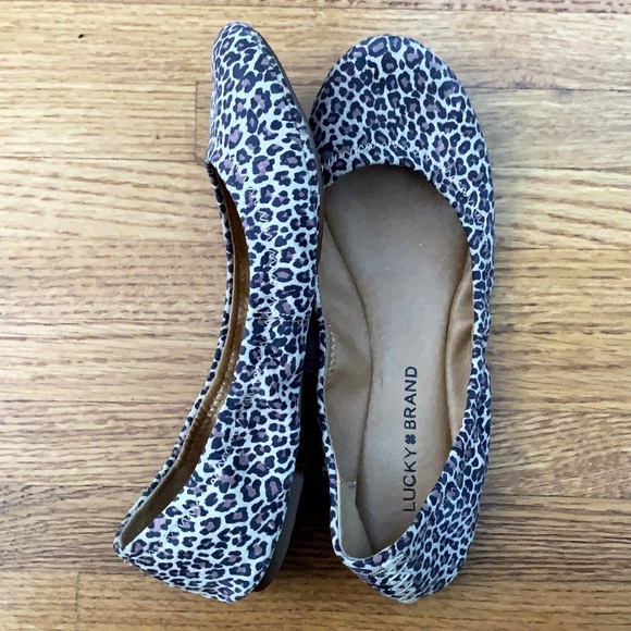 NWOB Lucky Brand Cheetah Print Emmie Ballet Flats - Picture 2 of 5